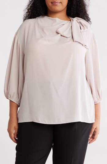 RENEE C RENEE C TIE NECK TOP