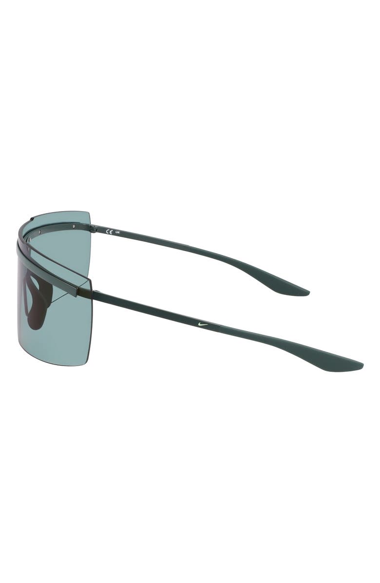 Nike Echo Shield 67mm Sunglasses, Alternate, color, Matte Vintage Green / Blue Mir