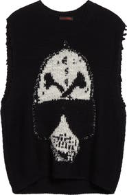 LU'U DAN Oversize Sweater Vest