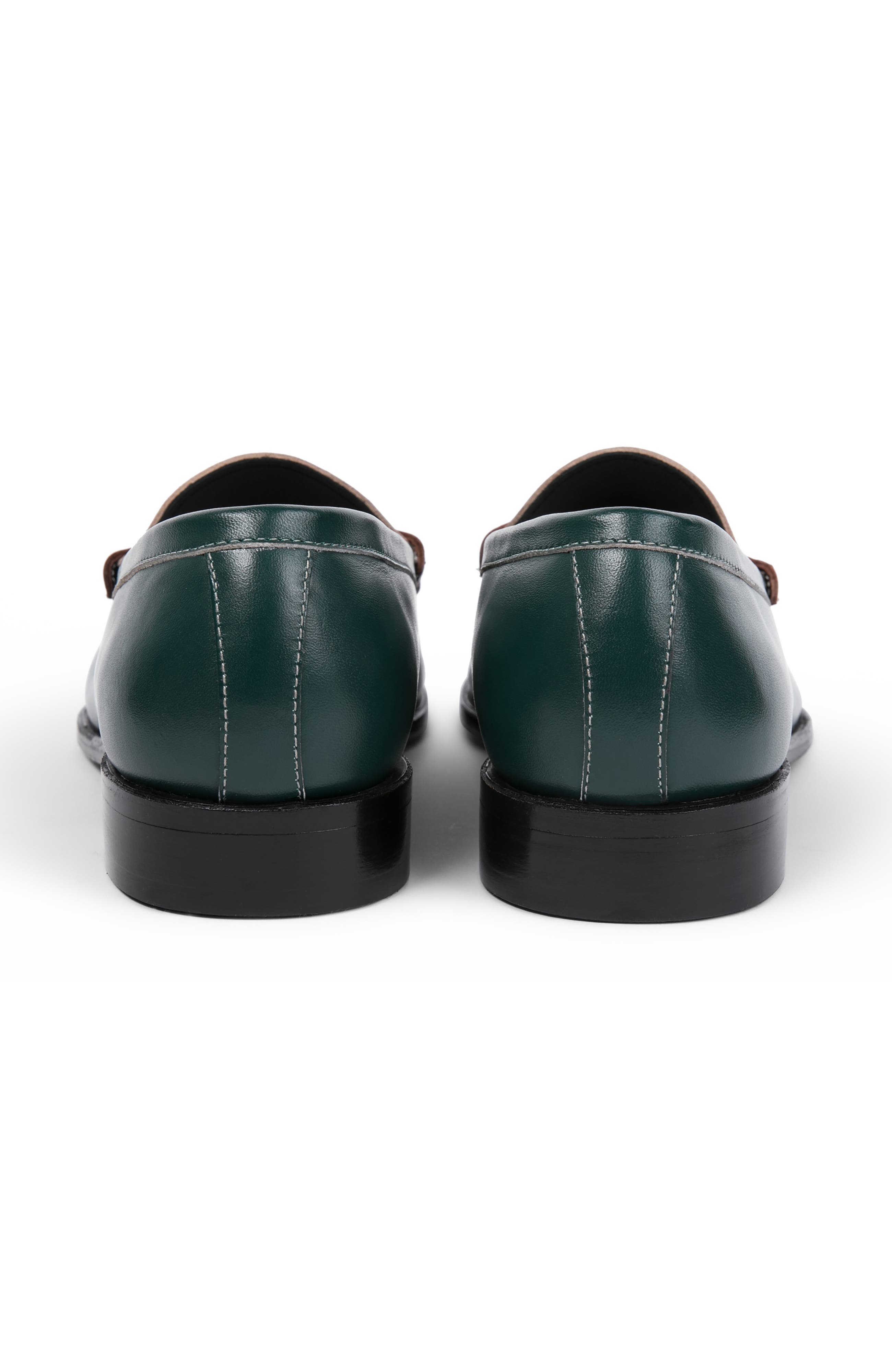 Como Penny Loafer, Alternate, color, Dark Green Brown