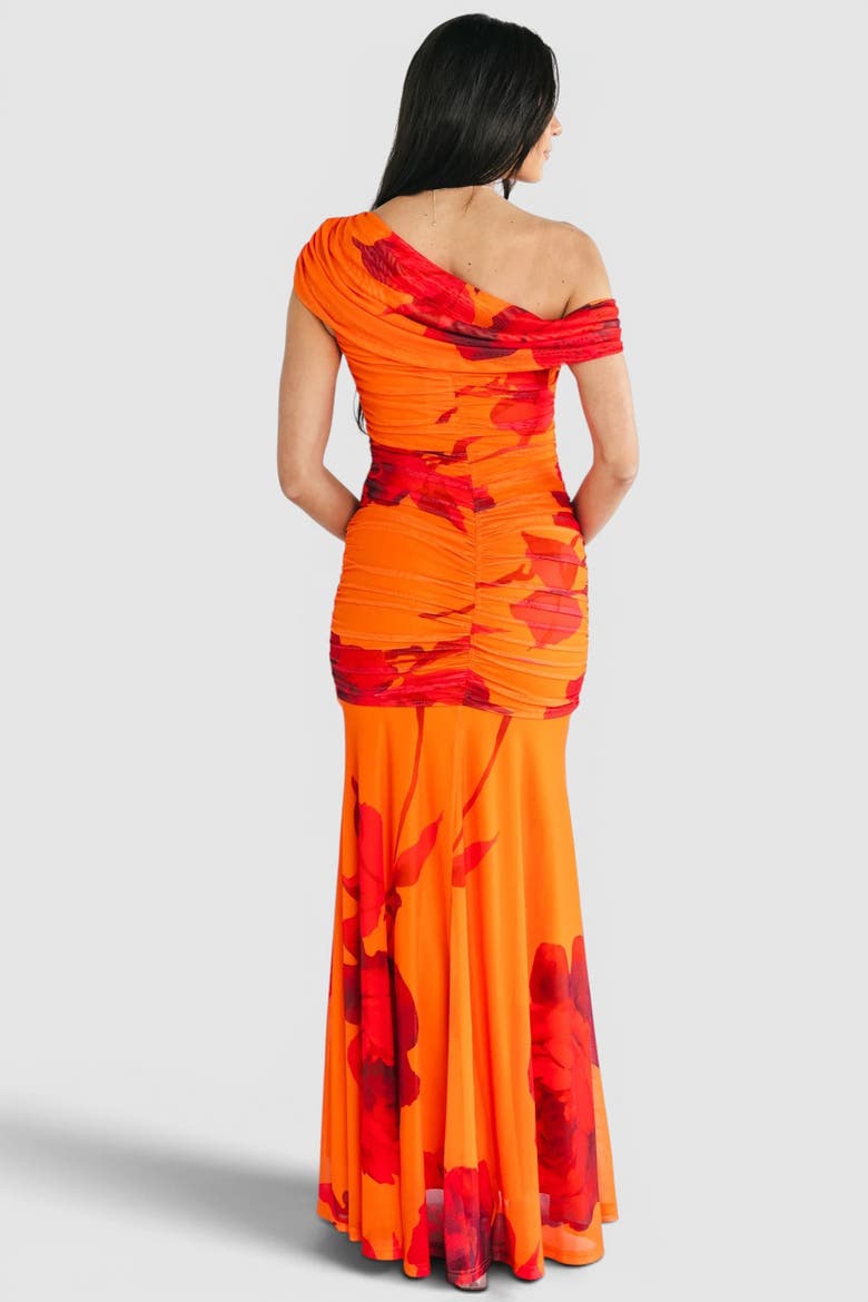 Santorini Maxi Dress, Alternate, color, Orange