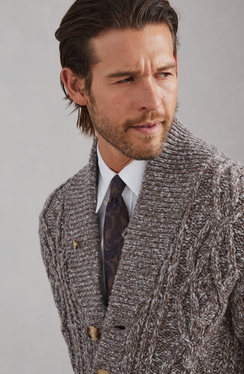 Brunello Cucinelli Silk tie with pattern, Alternate, color,