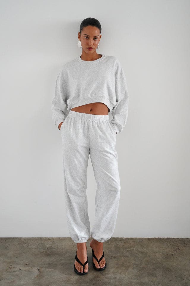 selected Light Ash Heather Grey