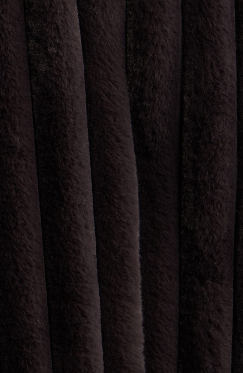 Save The Duck Elina Faux Fur Jacket, Alternate, color, Brown Black