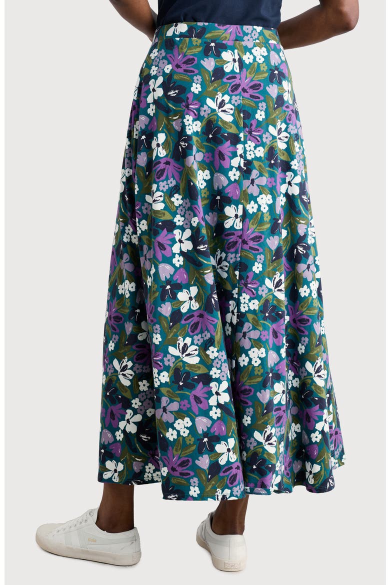 Rose Floral A-Line Skirt, Alternate, color, CRAYON FLORAL DARK DRIFT