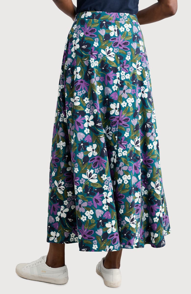 Seasalt Cornwall Rose Floral A-Line Skirt, Alternate, color, Crayon Floral Dark Drift