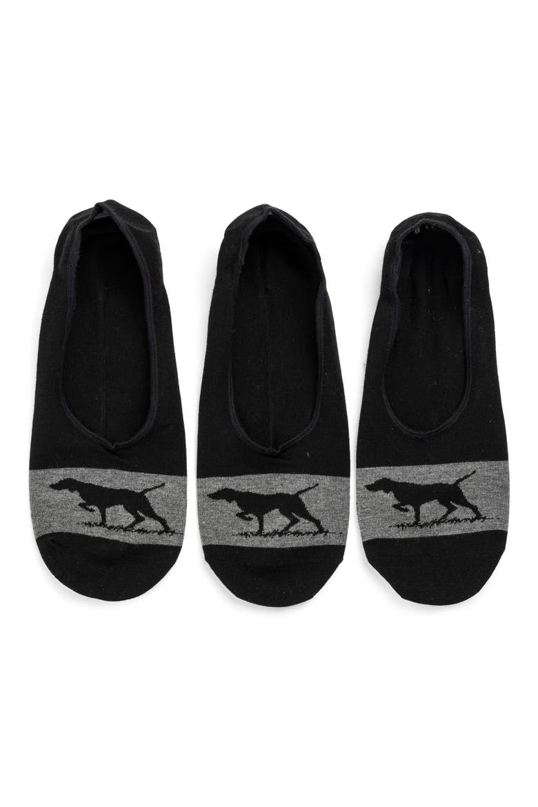 Gunner Lo-Show Socks, Main, color, NERO/ GREY