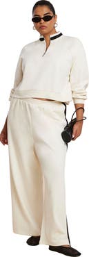 ELOQUII Stripe Detail Sweatpant