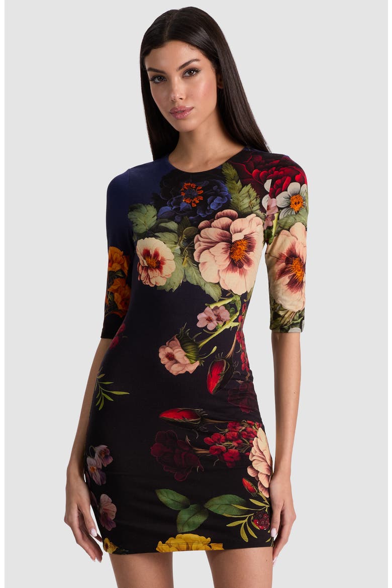 Delora Long Sleeve Minidress, Alternate, color, MAGIC GARDEN GRADIENT