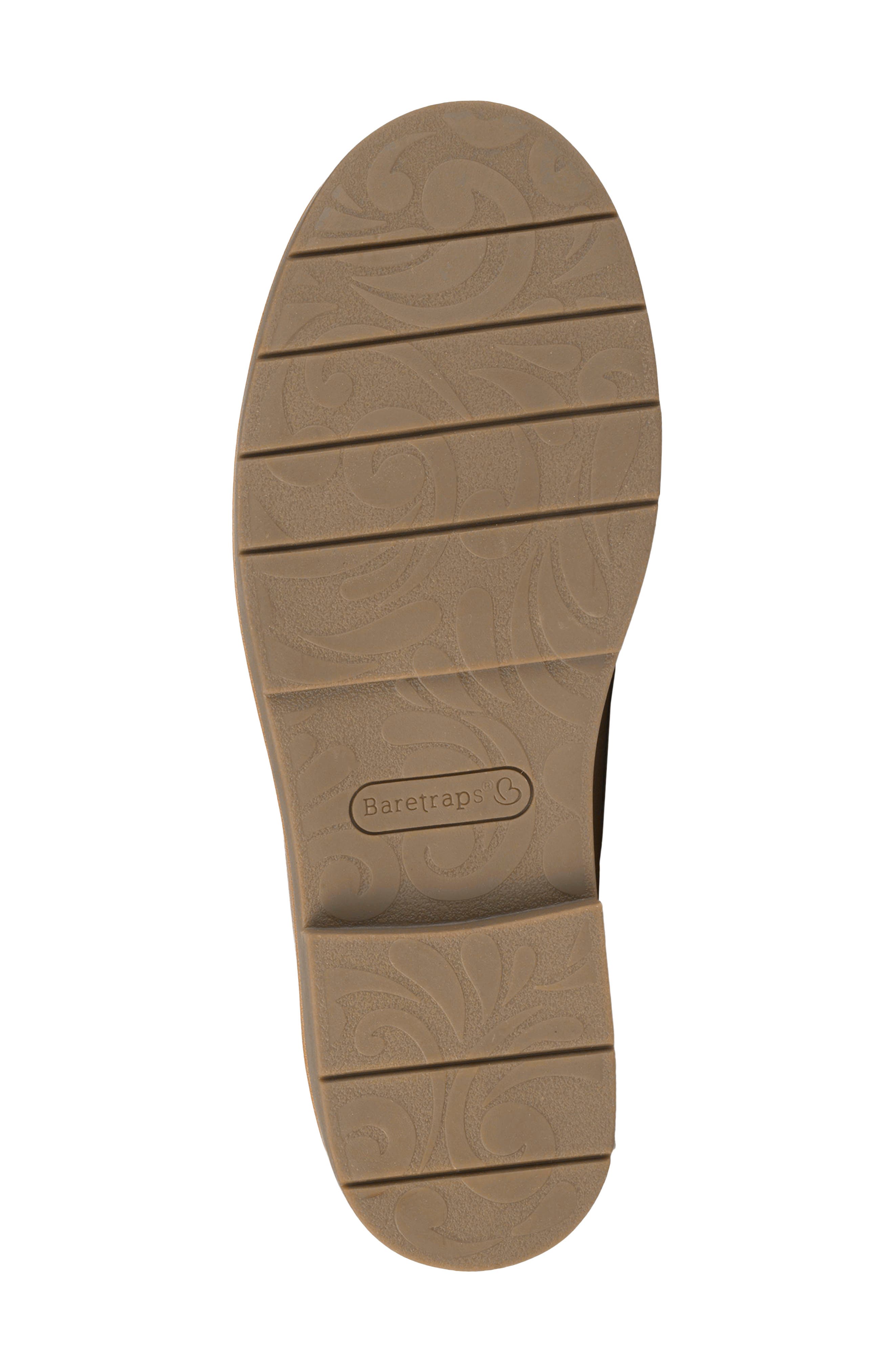Calli Croc Embossed Faux Leather Loafer, Alternate, color, DARK ALMOND