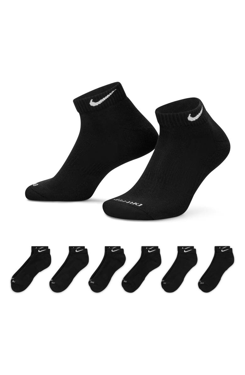 Nike Kids' 6-Pack Comfort Plus Dri-FIT Cushioned Ankle Socks, Alternate, color,