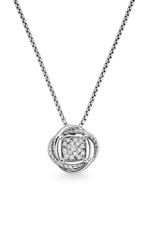 Infinity Pavé Diamond Pendant Necklace