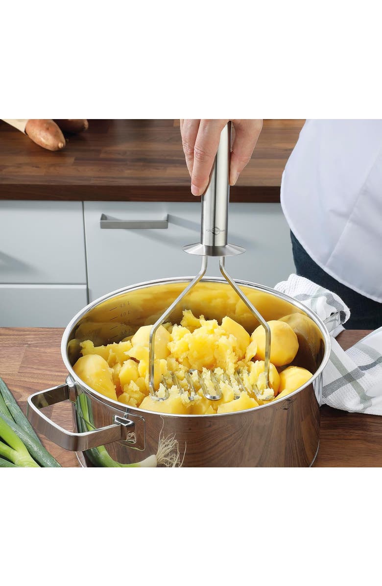 Kuchenprofi Expert Stainless Steel Potato Masher, Alternate, color, Silver