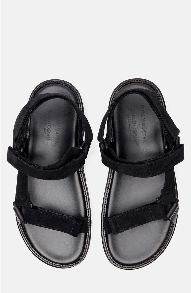SCAROSSO Wooster V Sandals, Alternate, color, Black - Calf