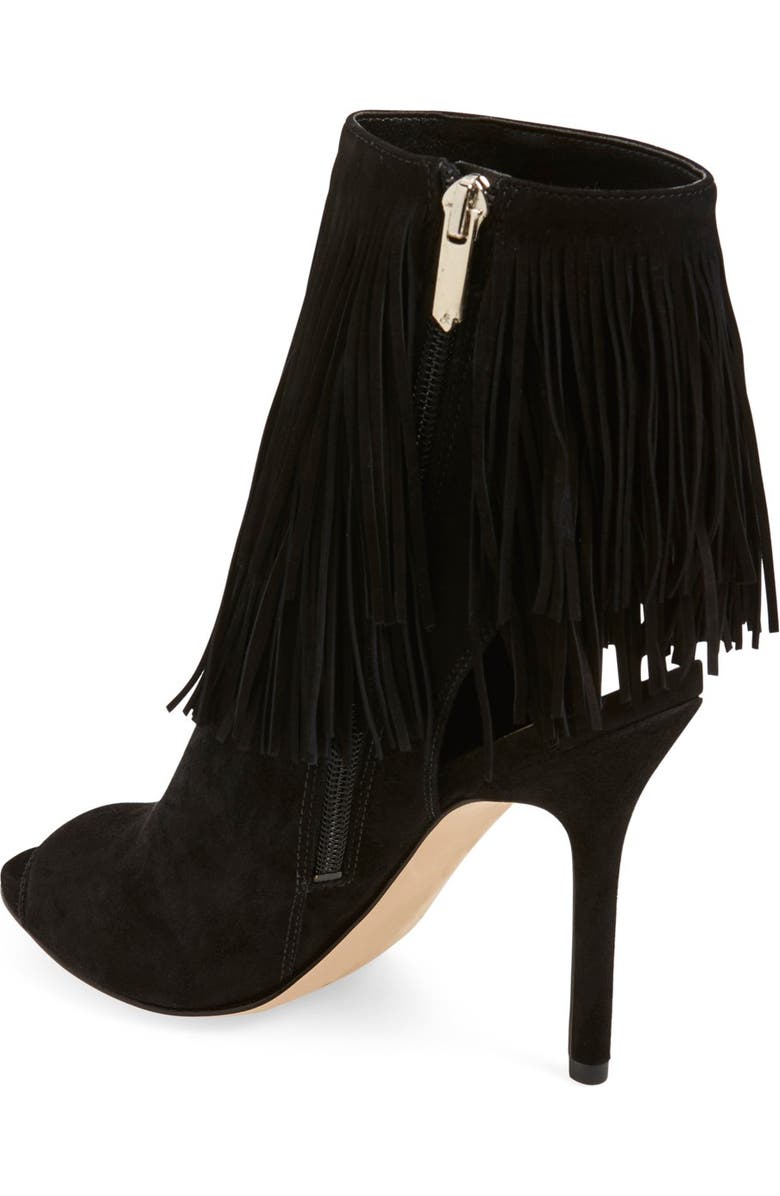 Sam Edelman 'Arizona' Fringe Open Toe Bootie, Alternate, color,