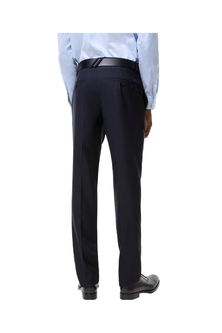 Wool Bond Tailored Trousers, Alternate, color, Navy