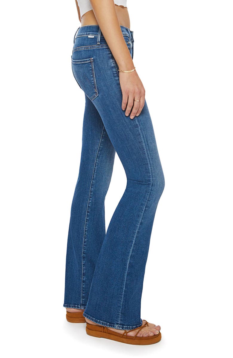 MOTHER The Down Low Heel Low Rise Flare Jeans, Alternate, color, 