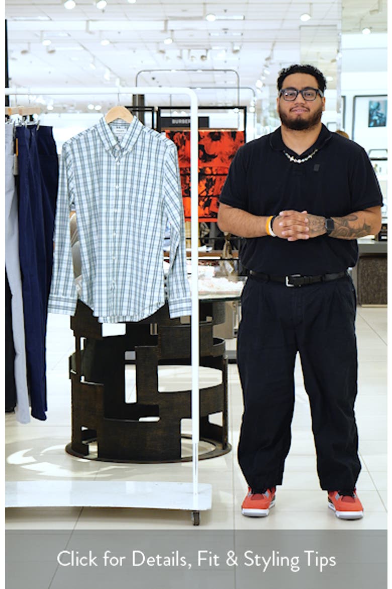 Everyday Slim Fit Plaid Stretch Cotton Button-Down Shirt video
