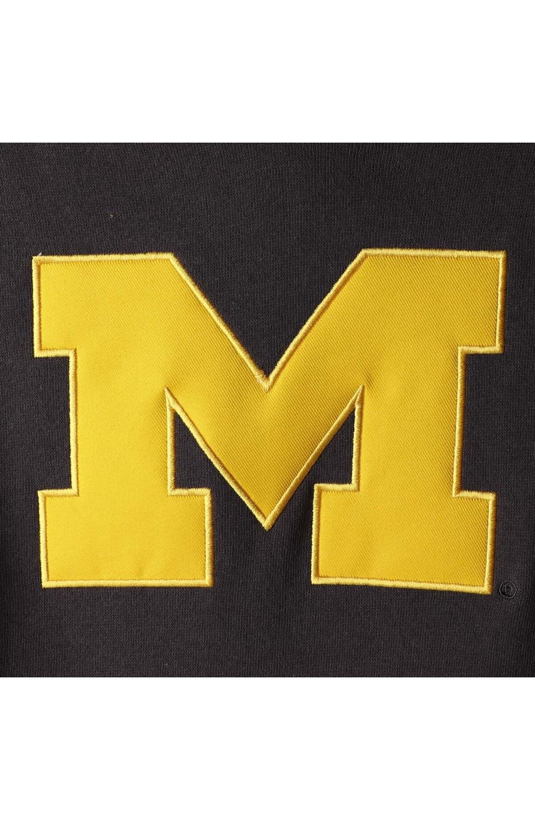 STADIUM ATHLETIC Women's Charcoal Michigan Wolverines Team Big Logo Pullover Hoodie, Alternate, color, Charcoal