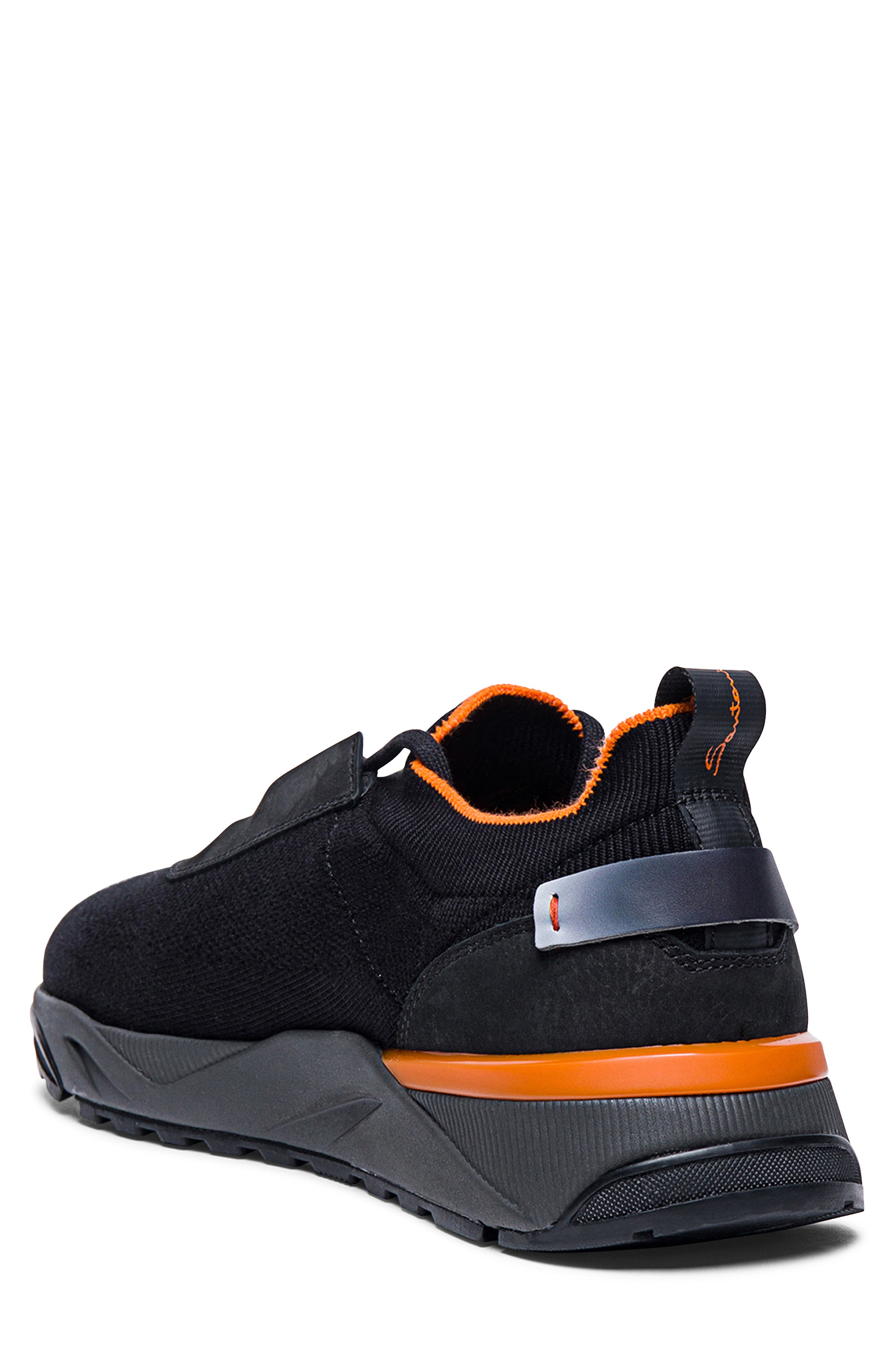 Santoni Floinn Sneaker, Alternate, color, Black
