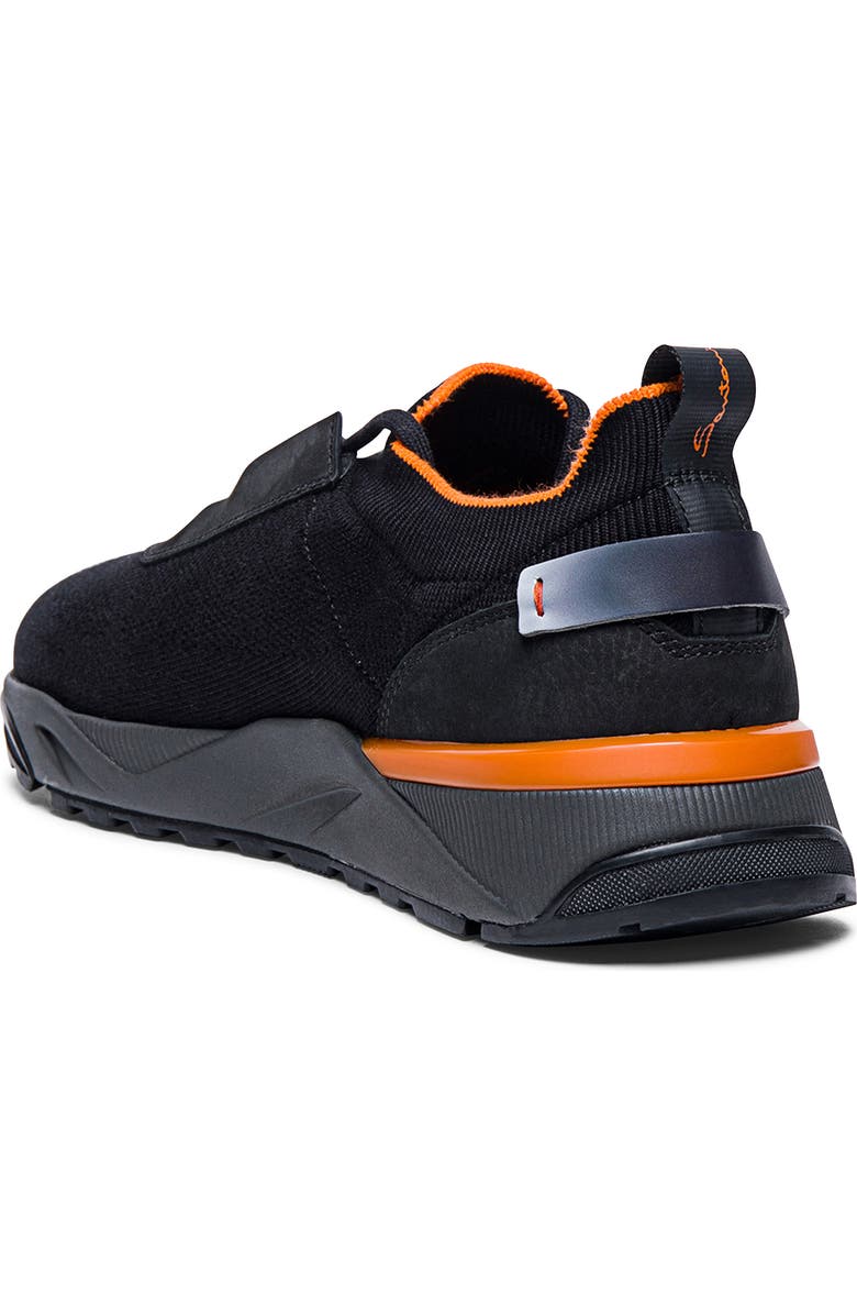 Santoni Floinn Sneaker, Alternate, color, Black