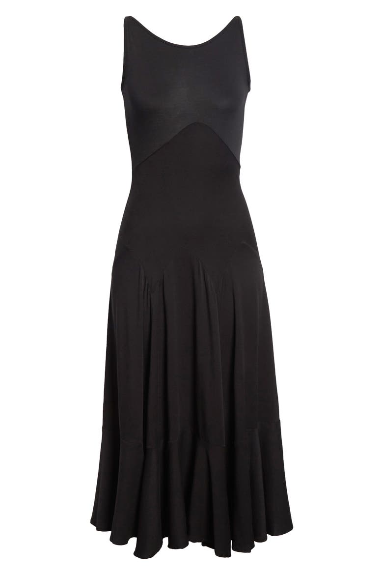Dammit Janet Bias Cut Jersey Dress, Alternate, color, BLACK