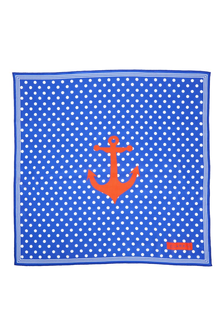 Nautique Cotton Bandana, Alternate, color, COBALT