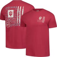IMAGE ONE Men's Crimson Indiana Hoosiers Comfort Colors OHT Camo Overlay T-Shirt