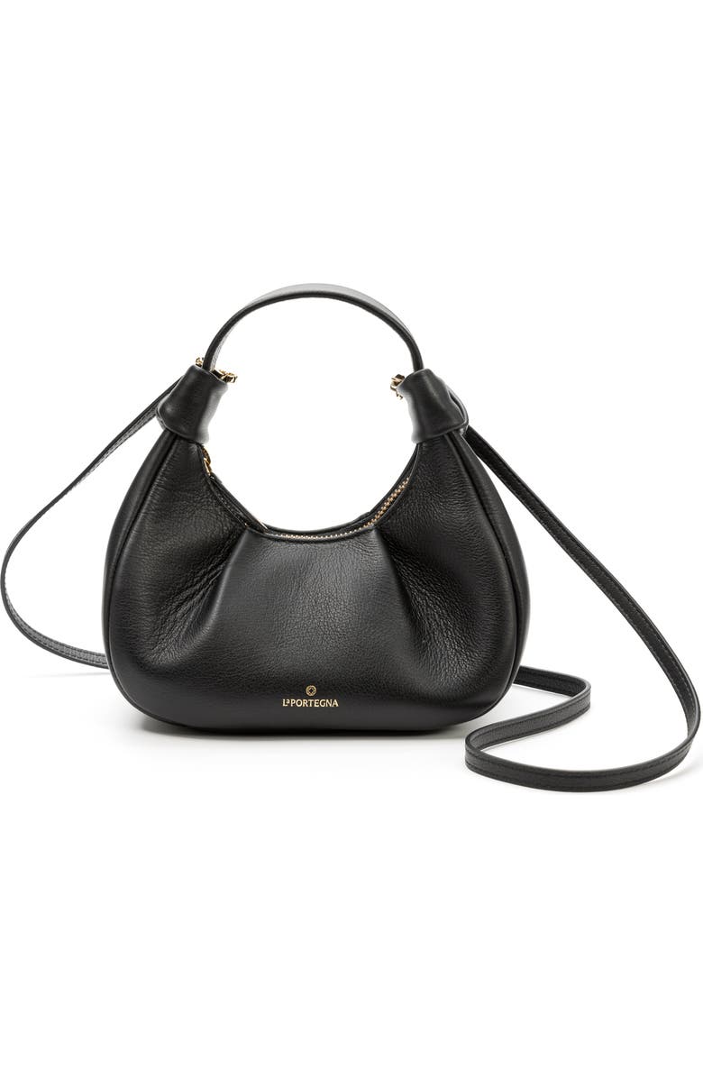LA PORTEGNA Anita Hobo Bag, Alternate, color, Black