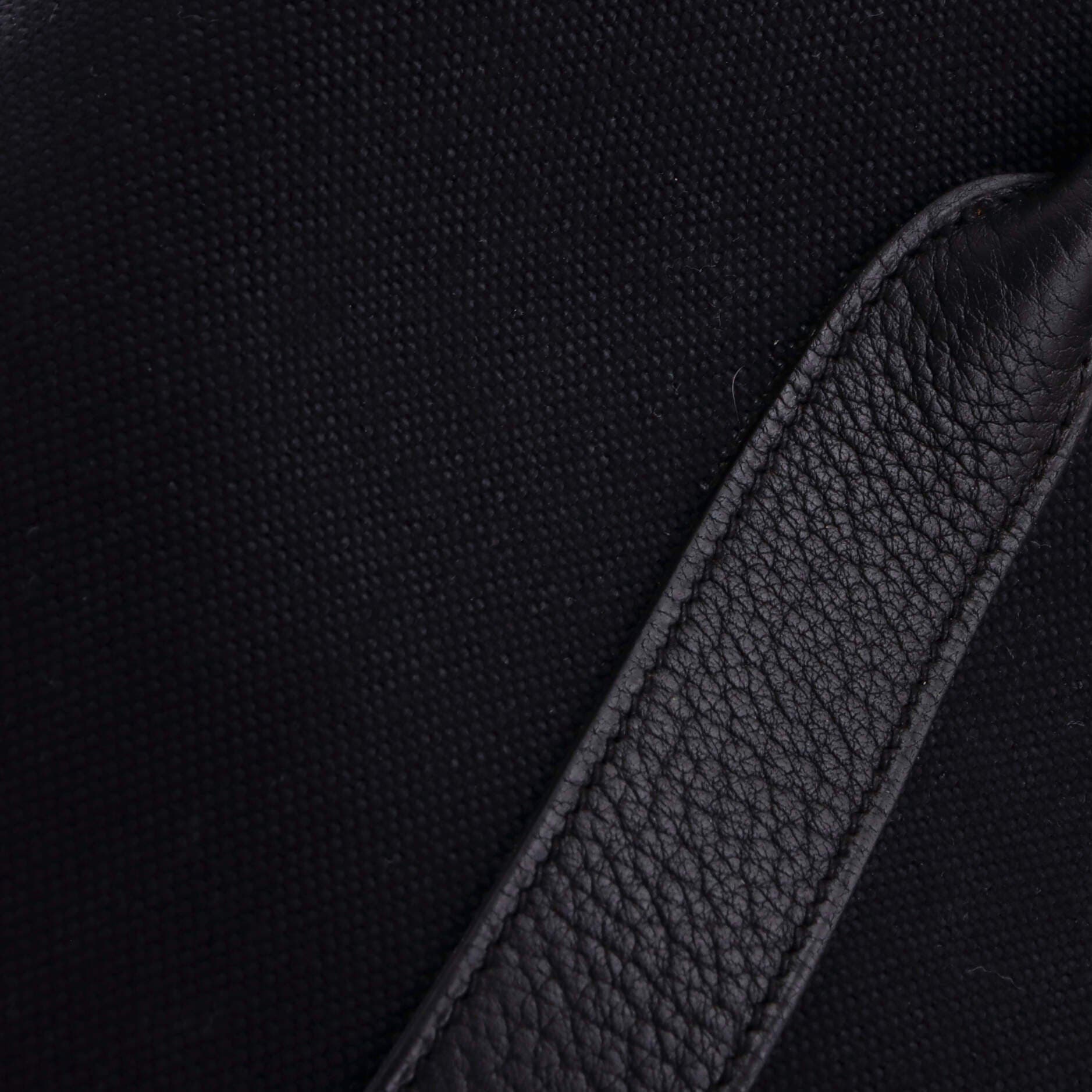 Pre-Owned Hermes Garden Party Tote Toile and Leather 30, Alternate, color, Noir