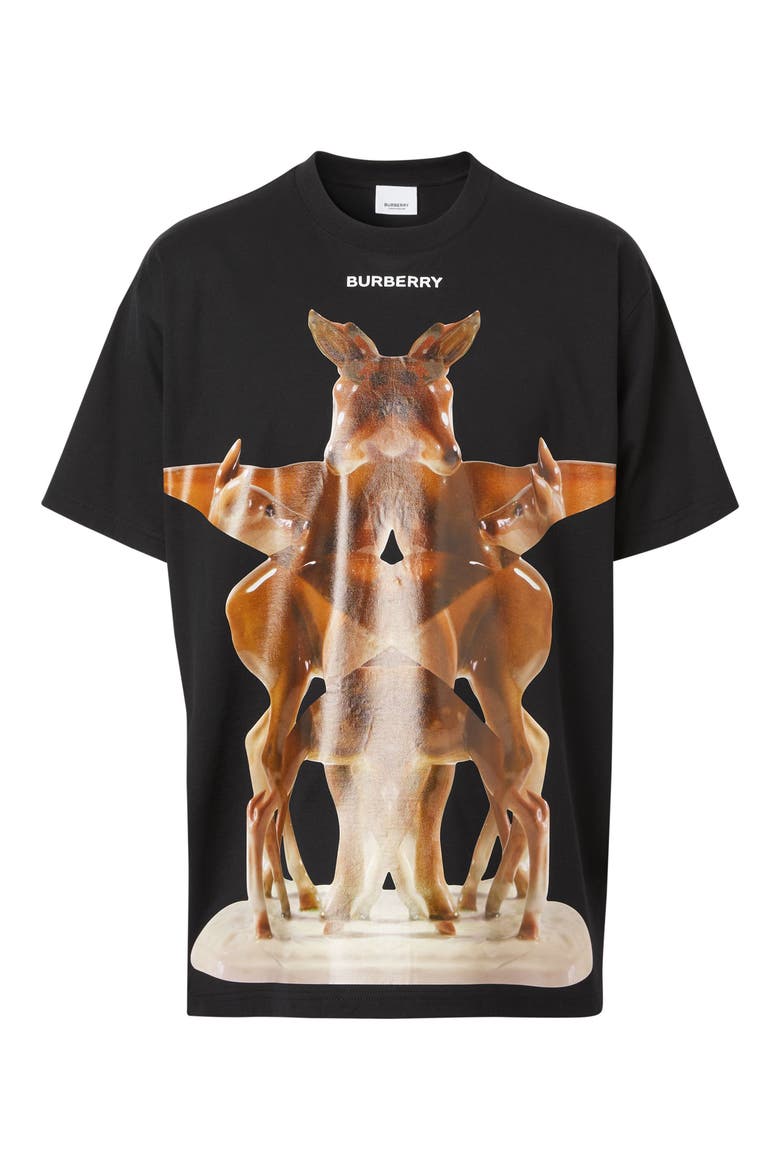 Elthorne Oversize Kaleidoscope Graphic Tee, Alternate, color, BLACK