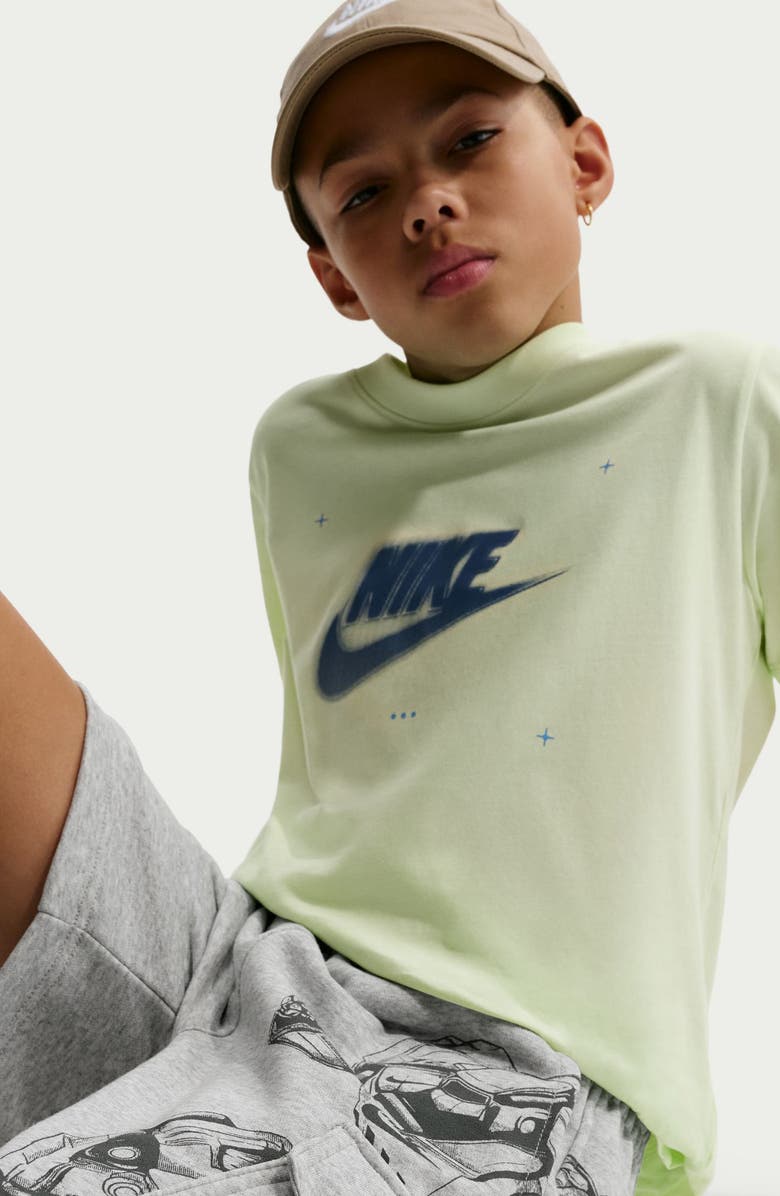 Nike Kids' Club French Terry Cargo Shorts, Alternate, color, Grey Heather/ Smoke Grey