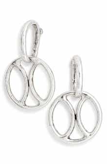 Karine Sultan Round Link Dangle Drop Earrings