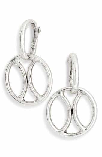 Karine Sultan Round Link Dangle Drop Earrings