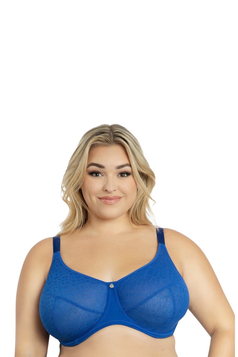 Enora Minimizer Bra, Alternate, color, Sapphire