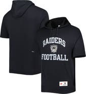 Mitchell & Ness Men's Mitchell & Ness Black Las Vegas Raiders Washed Short Sleeve Pullover Hoodie