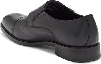 Watson Double Monk Cap Toe Leather Shoe