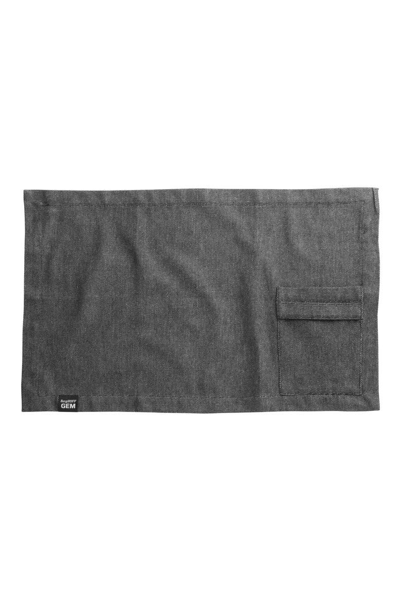 Set of 2 Gem Cotton Placemats, Alternate, color, GREY
