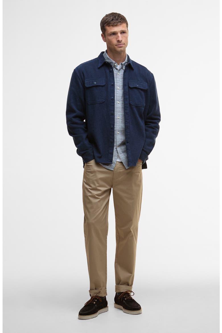Baystone Relaxed Twill Shirt Jacket, Alternate, color, NAVY