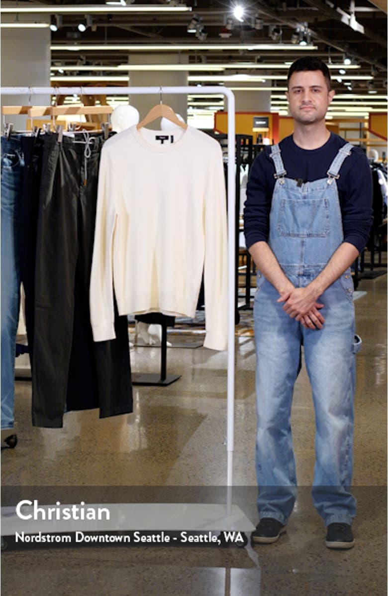 Honeycomb Merino Wool Crewneck Sweater, sales video thumbnail