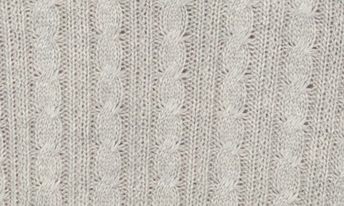 Lucy Paris Shay Cable Knit Sweater In Gray