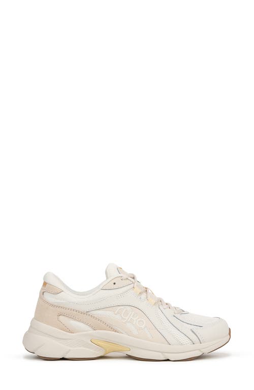 Ryka Rykä Skylift Walking Sneaker In Gardenia/white