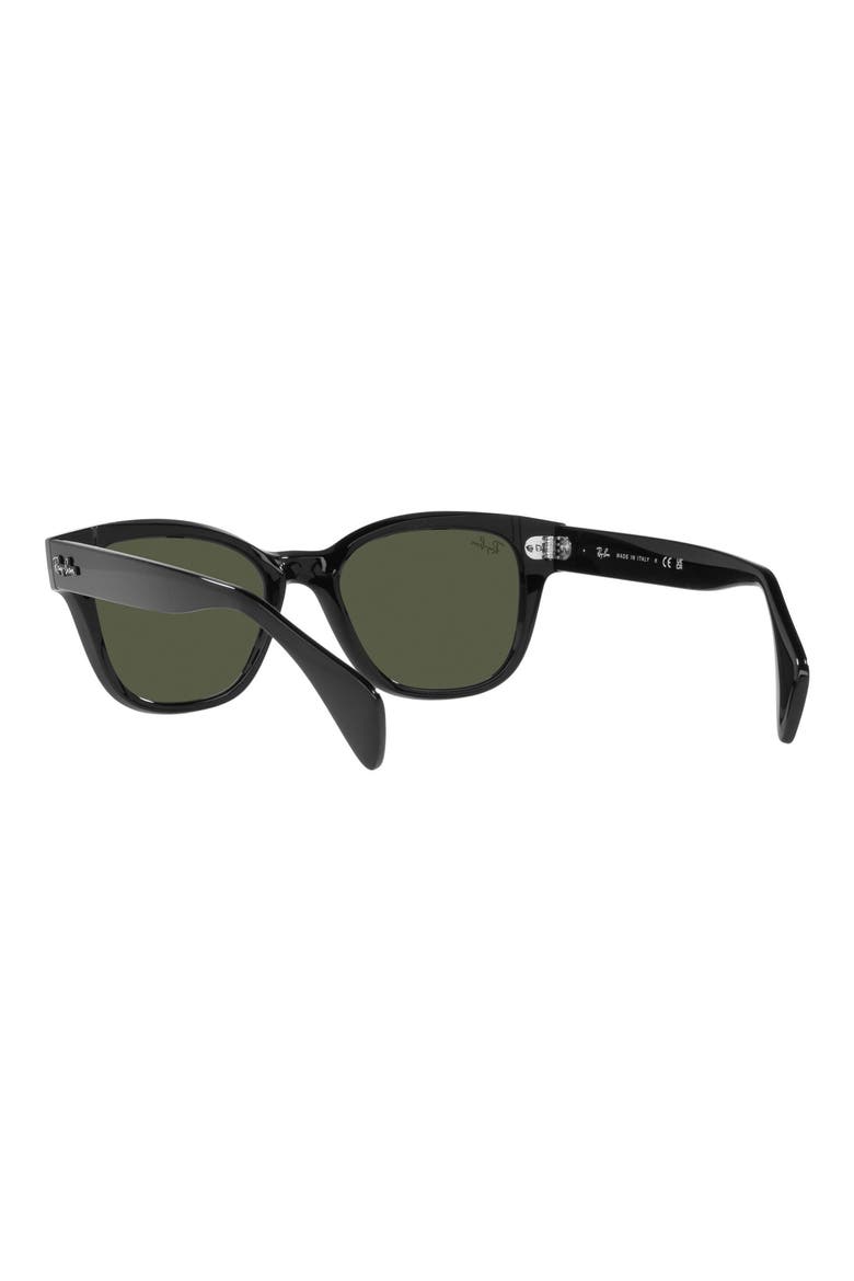 52mm Wayfarer Sunglasses, Alternate, color, BLACK