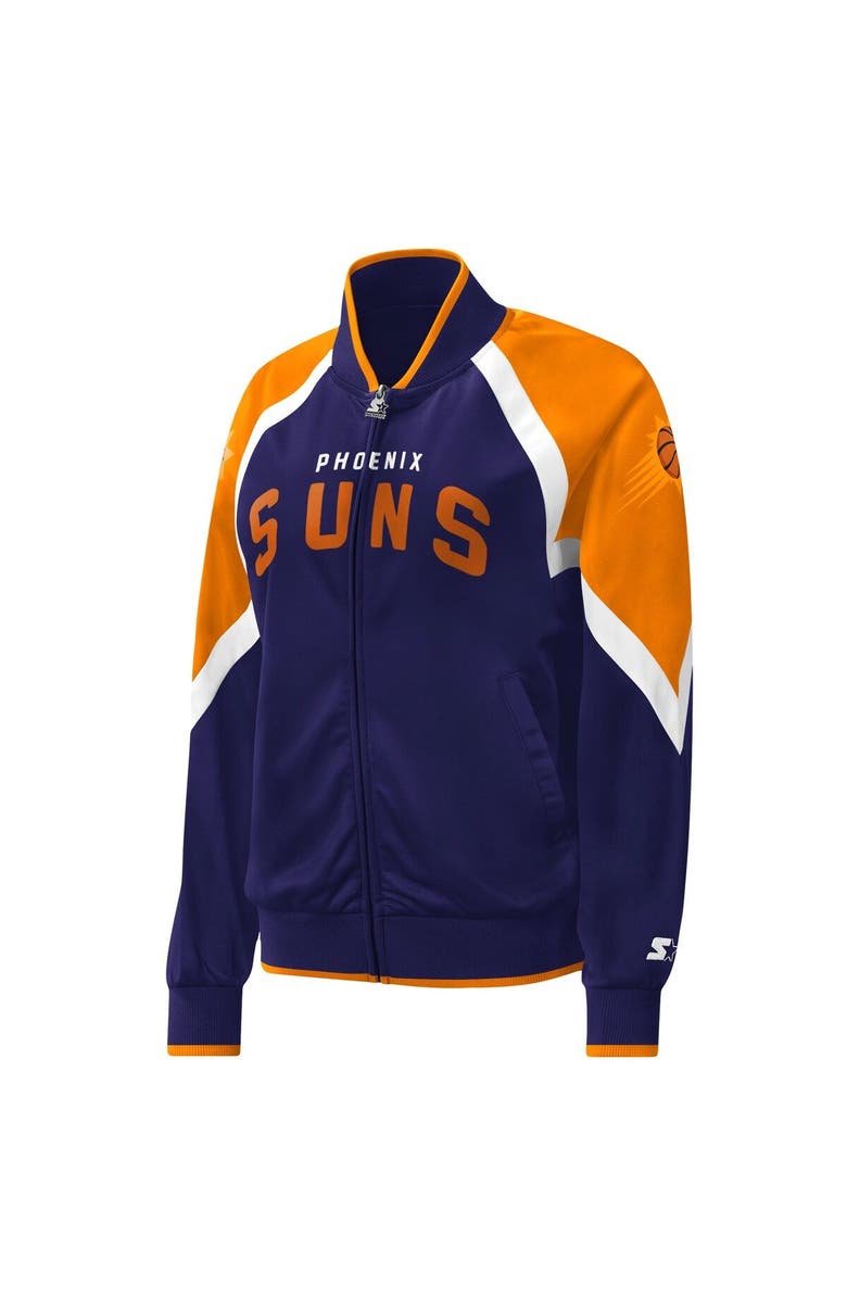 STARTER Women's Starter Purple Phoenix Suns Slam Dunk Raglan Full-Zip Track Jacket, Alternate, color, Purple