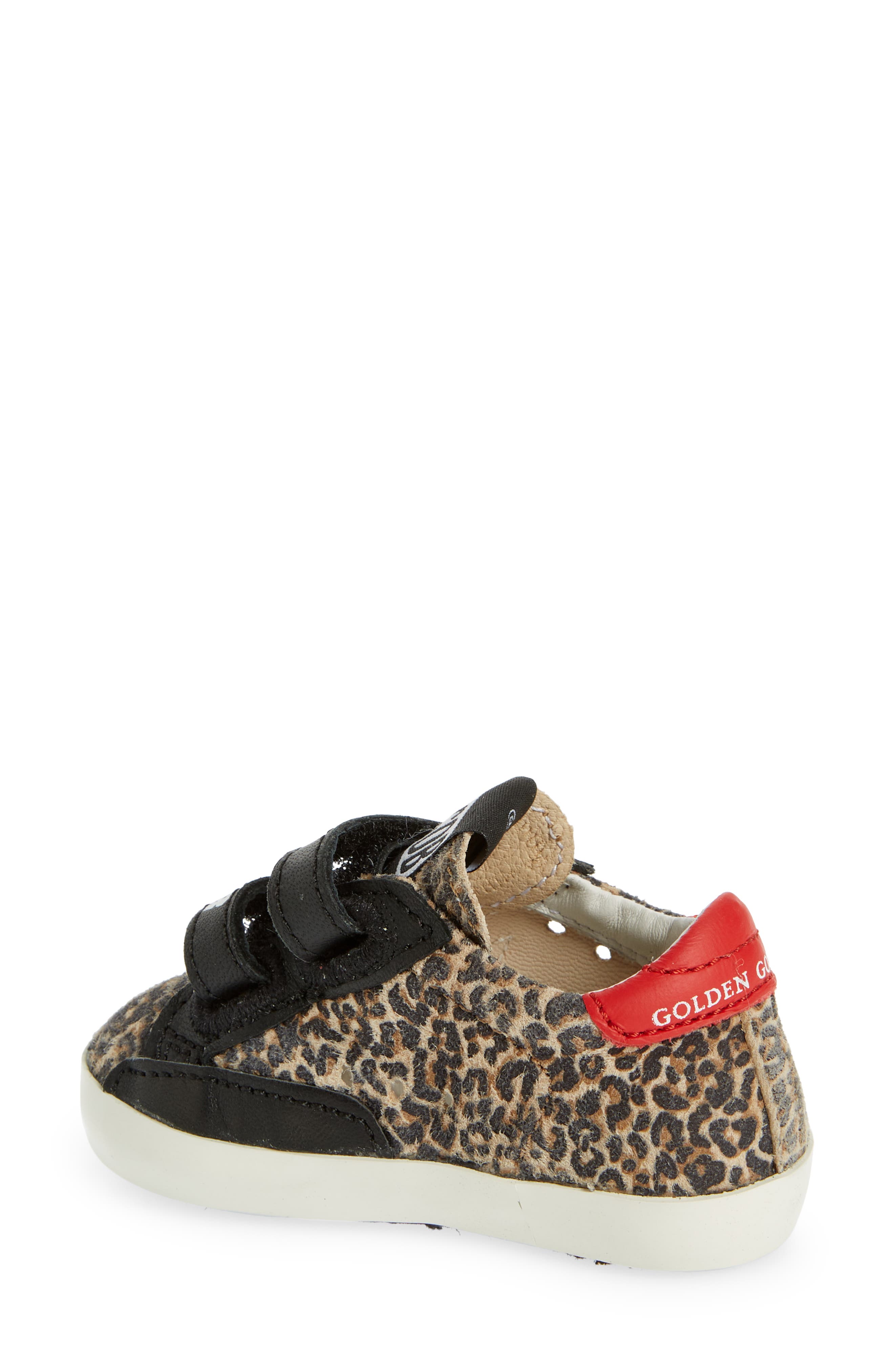 Baby School Low Top Sneaker, Alternate, color, BEIGE BROWN/ BLACK/ WHITE/ RED