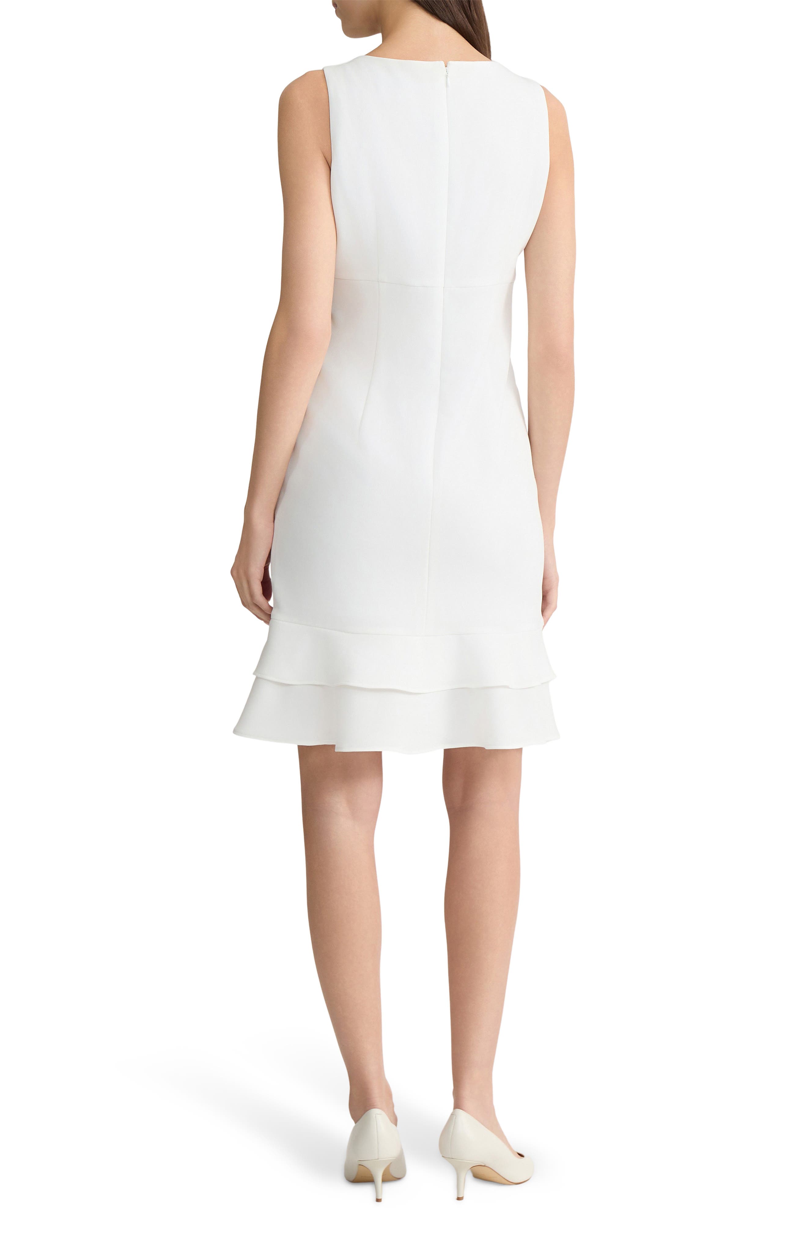 Tiered Ruffle Hem Sheath Dress - image 2