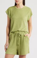 CITY BLUES Rib Knit Top