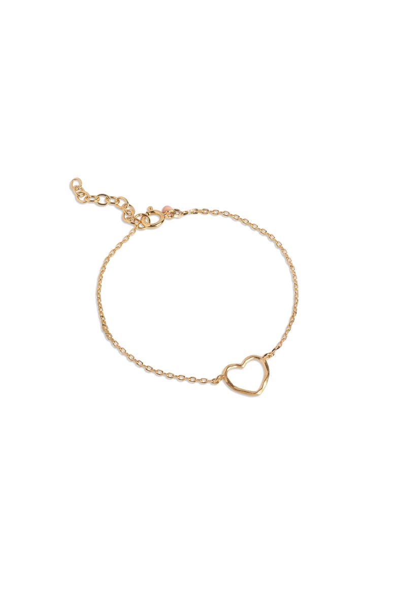 Organic Heart Bracelet, Main, color, Gold