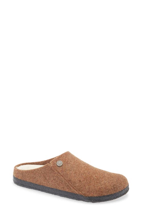 Birkenstock Zermatt Genuine Shearling Lined Slipper In Brown