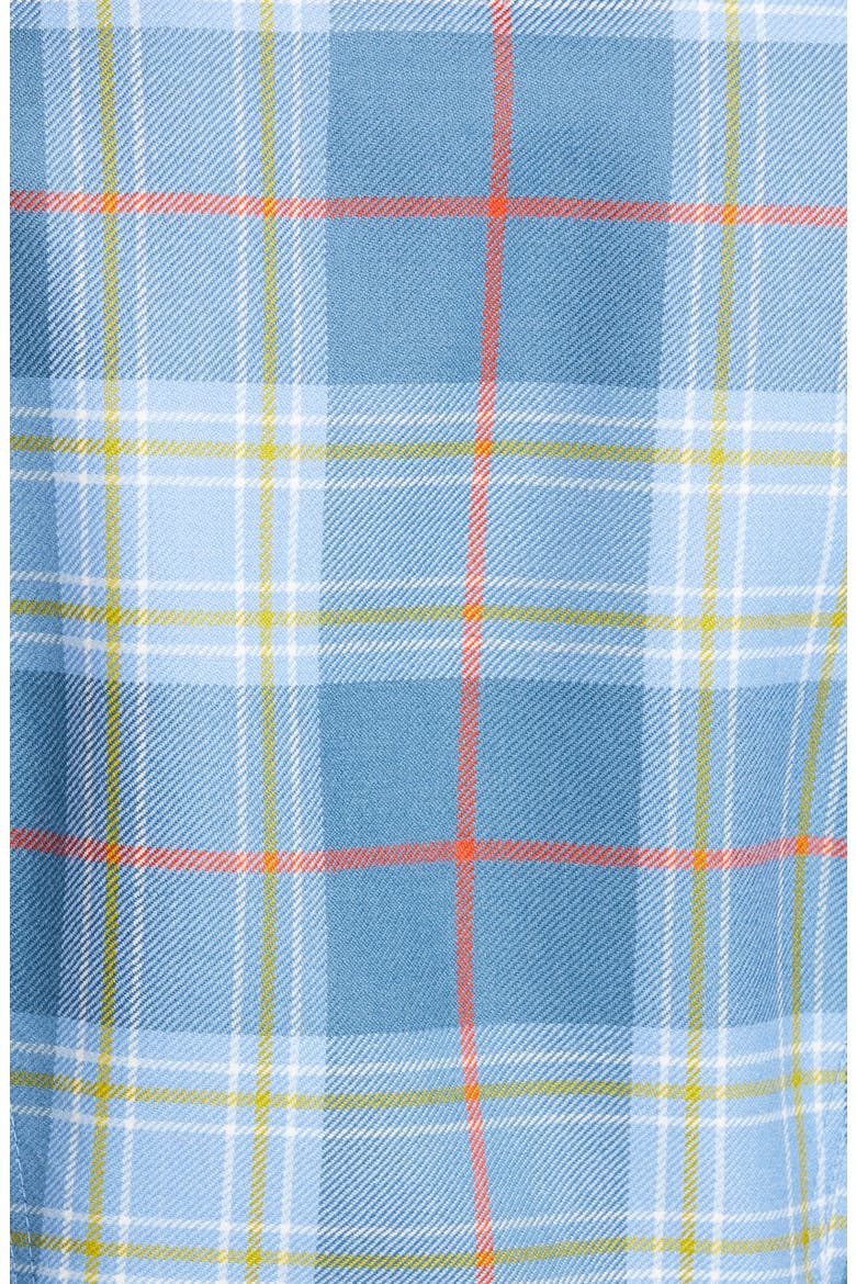 Duchess Plaid Wool Cutaway Blazer, Alternate, color, BLUE TARTAN
